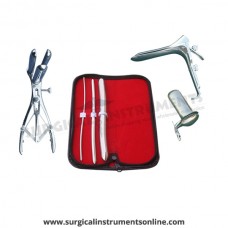 Hegar uterine dilator 3 pieces set,3-4, 7-8, 15-16, mathieu speculum, grave large, collin large